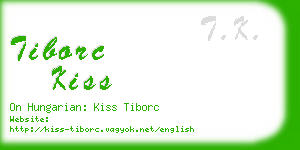 tiborc kiss business card